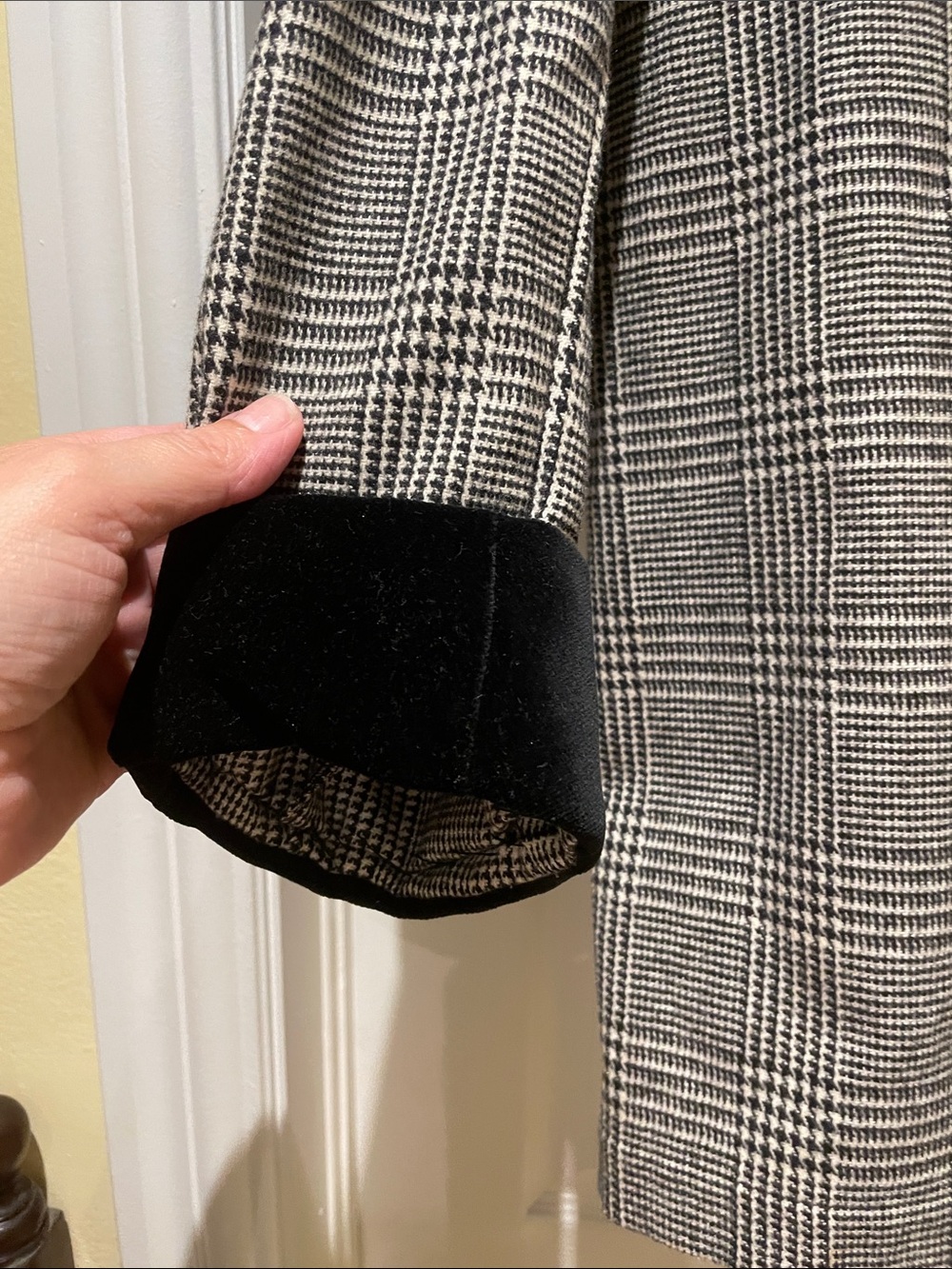 Dior Archive Robe/ Blazer Black and White Glen Plaid Dark Academia Dandy - Picture 3 of 6